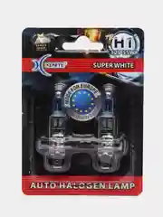Лампа Xenite галоген H1, H3, H4, H7, H11, 12V Super White 4000K, комплект 2шт