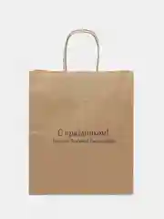 Белый подарочный пакет, крафтовый, бумажный, 28см 24 см 14 см