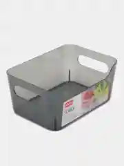 Серый контейнер для хранения вещей Сканди