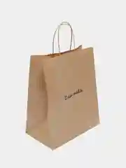 Алый подарочный пакет, крафтовый, бумажный