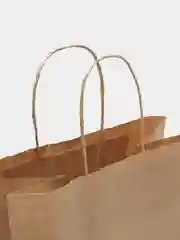 Алый подарочный пакет, крафтовый, бумажный