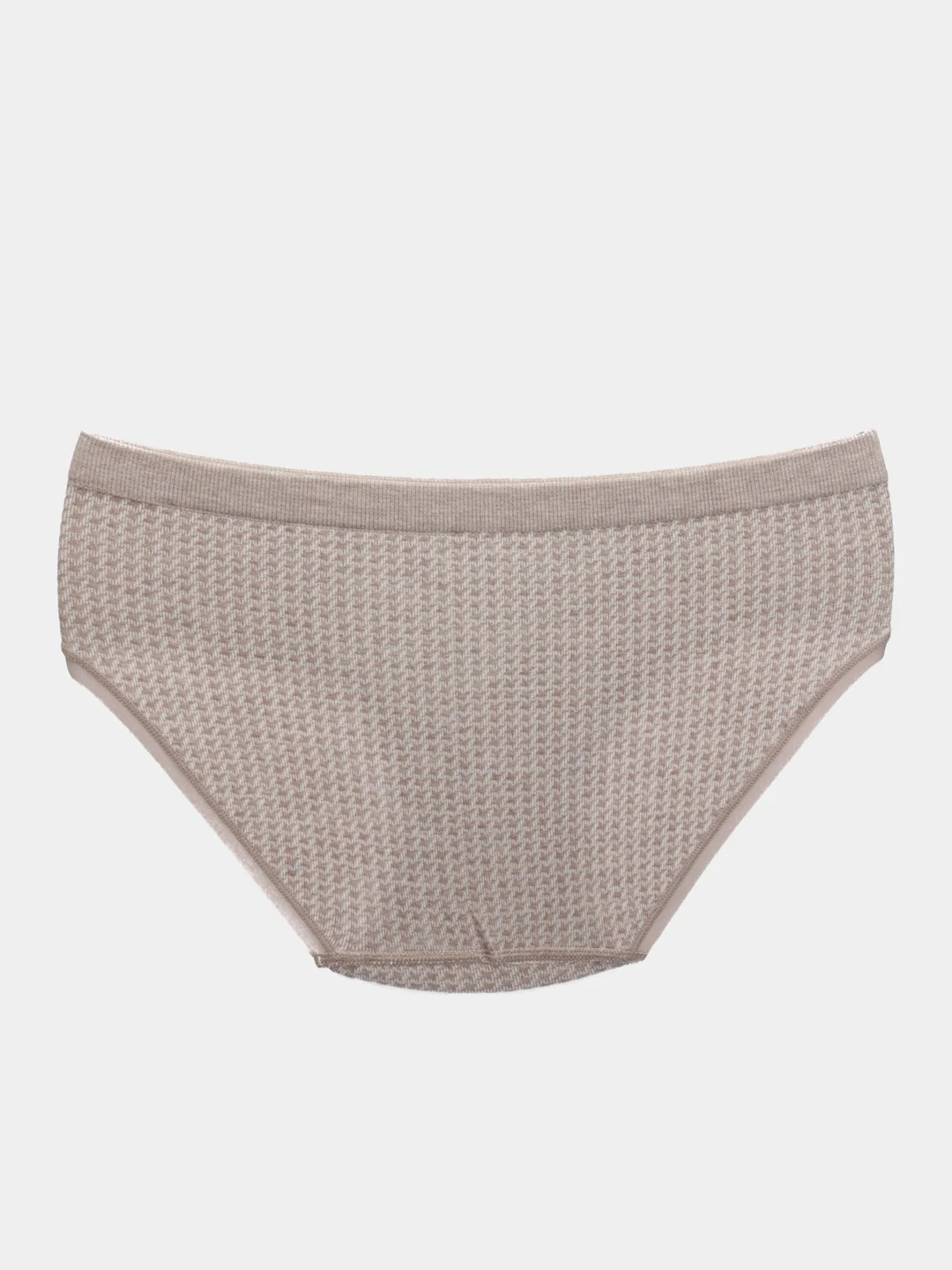 Шоколадный трусы в клетку бесшовные, one size 42-48