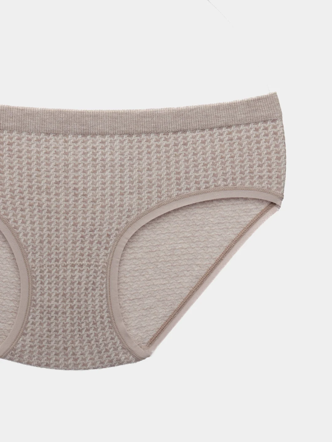 Шоколадный трусы в клетку бесшовные, one size 42-48