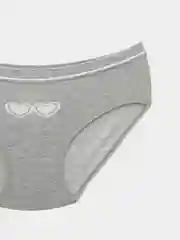 Серый трусы с сердечком, бесшовные, one size 42-48
