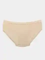 Бежевый трусы с сердечком, бесшовные, one size 42-48