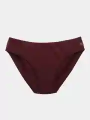 Бордовый трусы женские, хлопковые, с сеткой