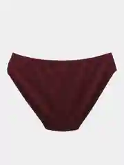 Бордовый трусы женские, хлопковые, с сеткой