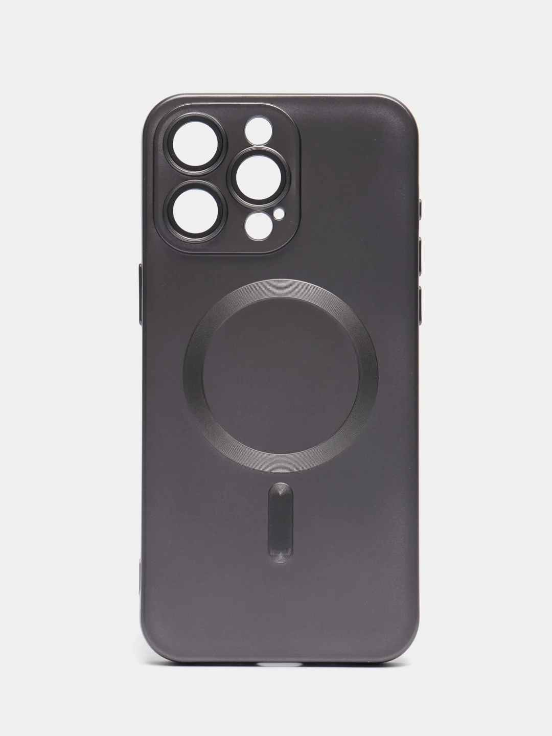 Серый чехол MagSafe iPhone 16/15/14/13/12/11/Pro/Max/Plus/Mini/X/Xr/Xs магсейф