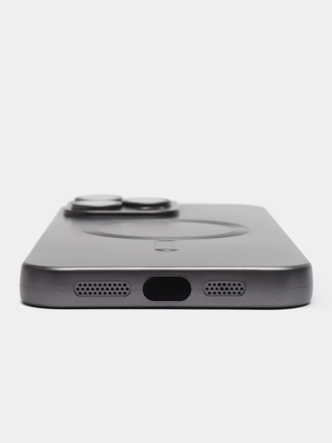 Серый чехол MagSafe iPhone 16/15/14/13/12/11/Pro/Max/Plus/Mini/X/Xr/Xs магсейф