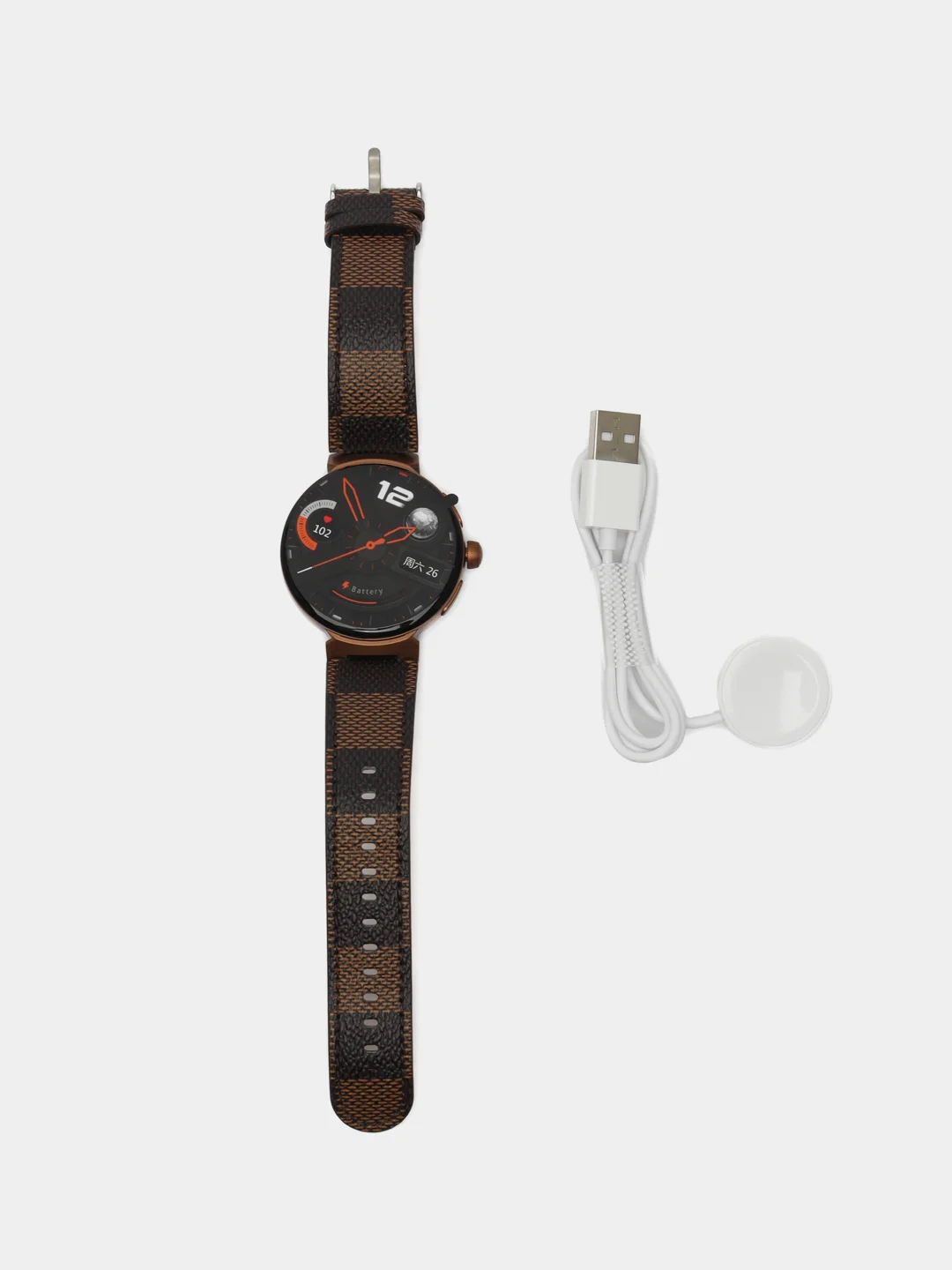 Умные часы BandRate Smart BRSDV05BRBR с мониторингом сна, будильником, пульсометром