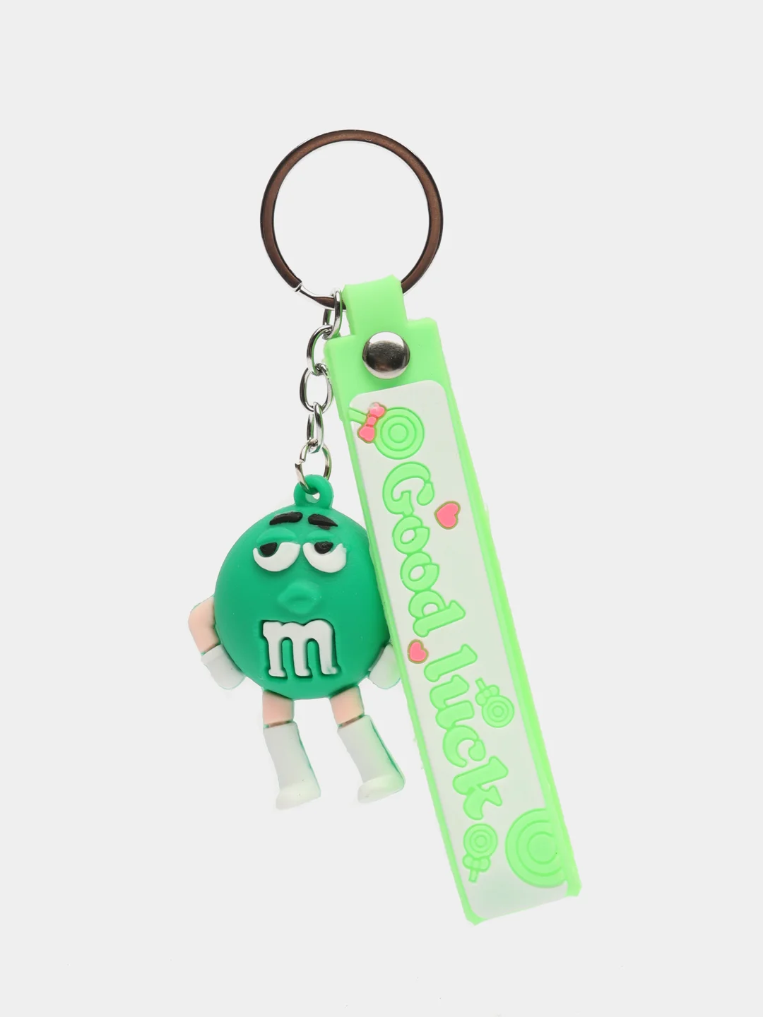 Зеленый брелок для ключе "M&Ms"