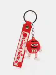 Красный брелок для ключе "M&Ms"