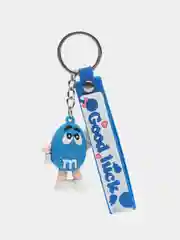 Синий брелок для ключе "M&Ms"
