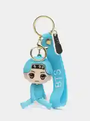 Голубой брелоки K-POP BTS для ключей и сумки, Брелок Кпоп группы БТС, Tiny Tan фигурки, К- Поп