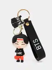 Красный брелоки K-POP BTS для ключей и сумки, Брелок Кпоп группы БТС, Tiny Tan фигурки, К- Поп