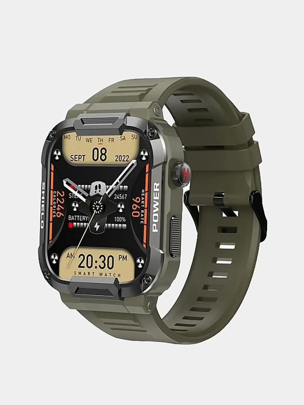 Умные часы BandRate Smart BRSMK66GNGN с счетчиком калорий, будильником, ЧСС