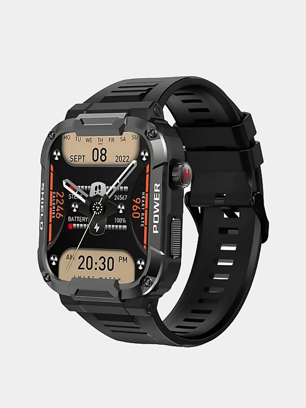 Умные часы BandRate Smart BRSMK66BB с счетчиком калорий, секундомером, тонометром