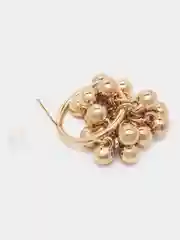 Серьги шарики гроздья объемные золото бижутерия