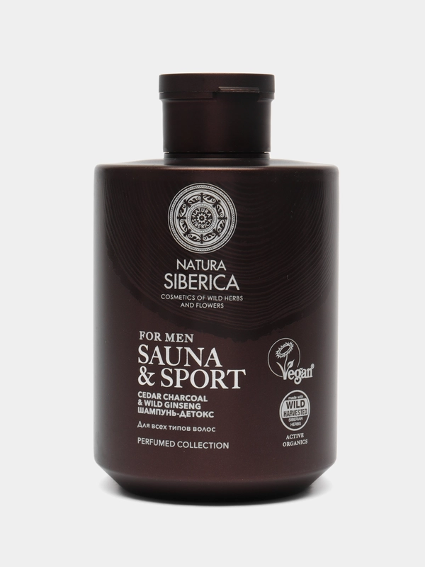 Шампунь-детокс для всех типов волос Sauna & Sport for Men Natura Siberica, 300 мл