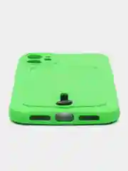 Мятный чехол силиконовый, с карманом для карты iPhone 11, 14, 12 Pro Max, 13 Pro Max, 14 Pro Max