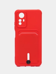 Чехол силиконовый, с карманом для карты Xiaomi Redmi 12, Redmi Note 11 4G, Note 11S