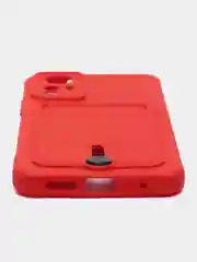 Желтый чехол силиконовый, с карманом для карты Xiaomi Redmi 12, Redmi Note 11 4G, Note 11S