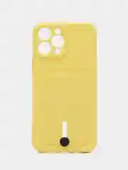 Лимонный чехол силиконовый, с карманом для карты iPhone 11, 14, 12 Pro Max, 13 Pro Max, 14 Pro Max