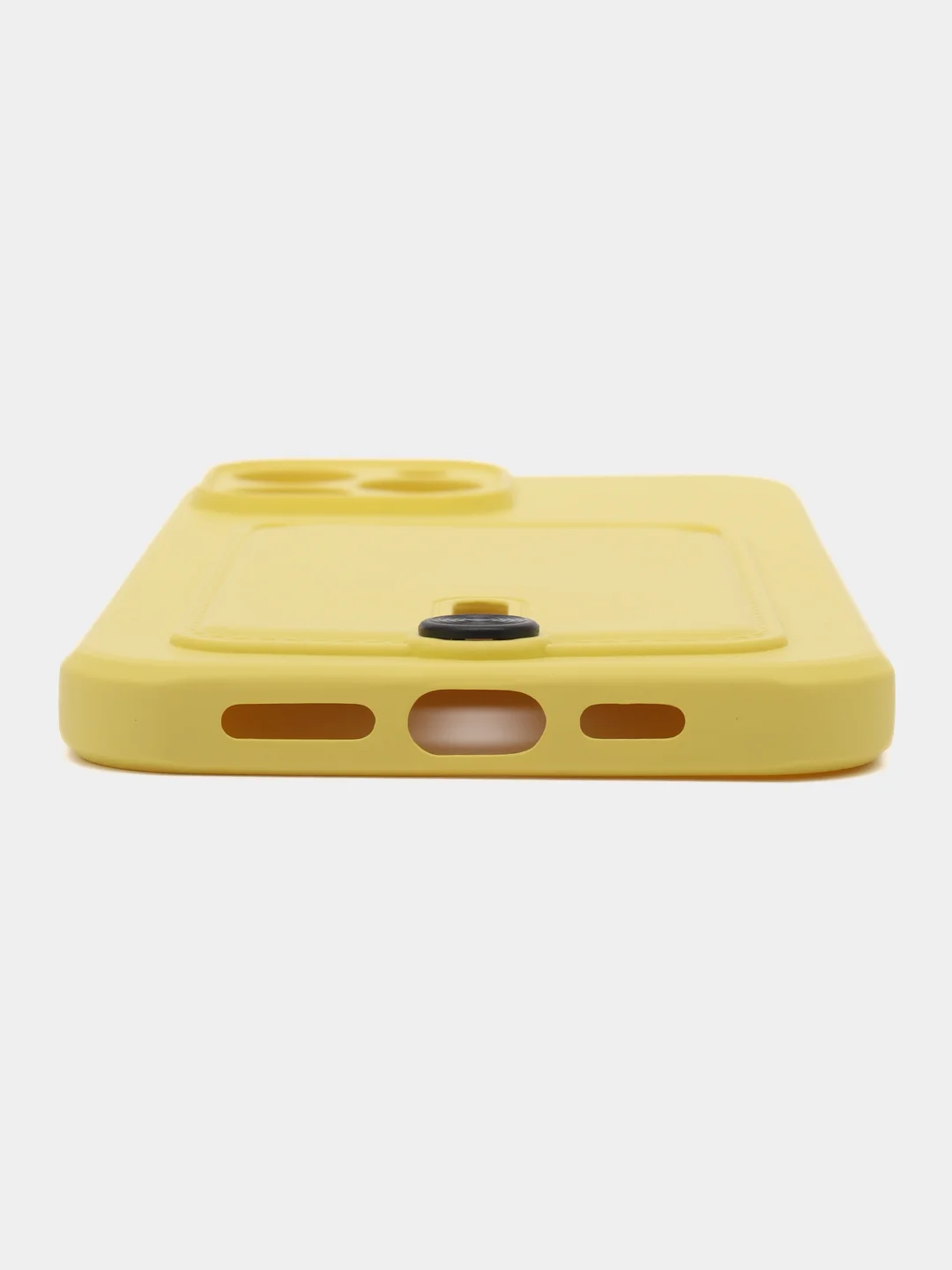 Лимонный чехол силиконовый, с карманом для карты iPhone 11, 14, 12 Pro Max, 13 Pro Max, 14 Pro Max