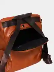 Коричневый женский рюкзак - сумка из экокожи PU