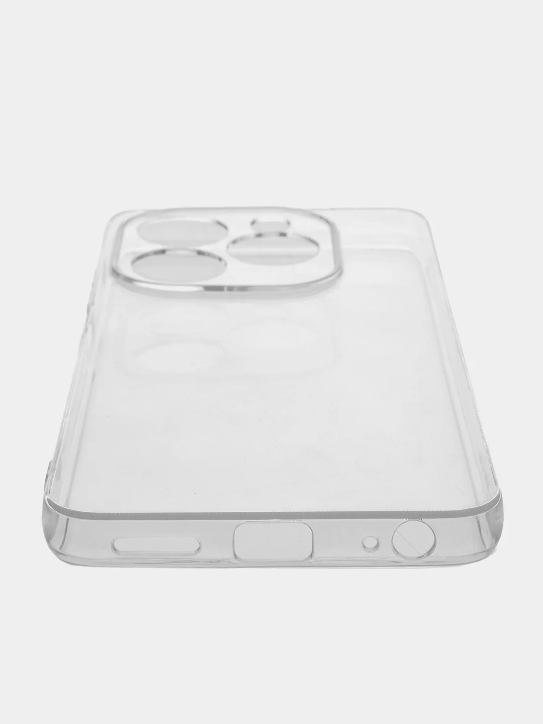 Прозрачный чехол силиконовый Tecno Spark GO 2024 (Техно Спарк Го 2024) с защитой камер