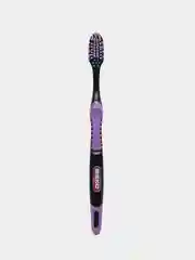 Фуксия зубная щетка SMART BLACK, 3 В 1, средняя жесткость, три наклона щетины