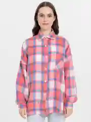 Розовый рубашка в клеточку Tiffan