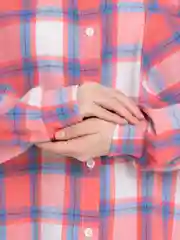 Розовый рубашка в клеточку Tiffan