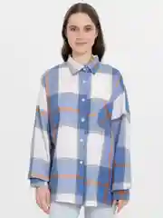 Синий рубашка в клеточку Tiffan