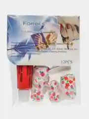 Приглушённый хаки ногти накладные с рисунками, разные виды