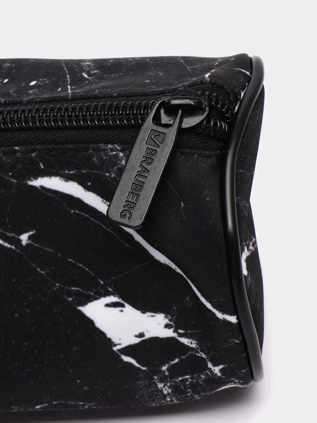 Пенал косметичка школьный для ручек, карандашей Brauberg, мягкий, Black Marble, 271569