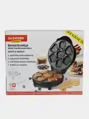 Вафельница, бутербродница электрическая для венских вафель, 700 Вт, Daswerk WM-9, 455660