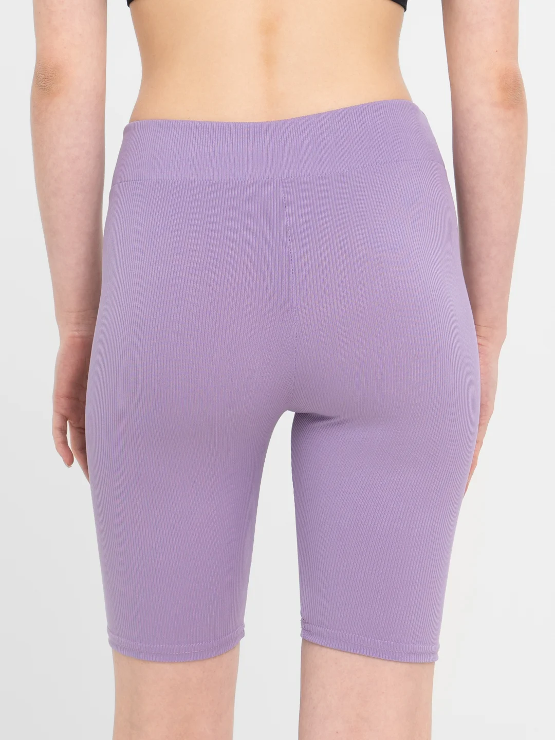 Сиреневый велосипедки в рубчик "Sport Collection"