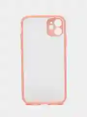Розовый чехол для Apple iPhone 11, чехол матовый на Айфон 11 с цветными кнопками