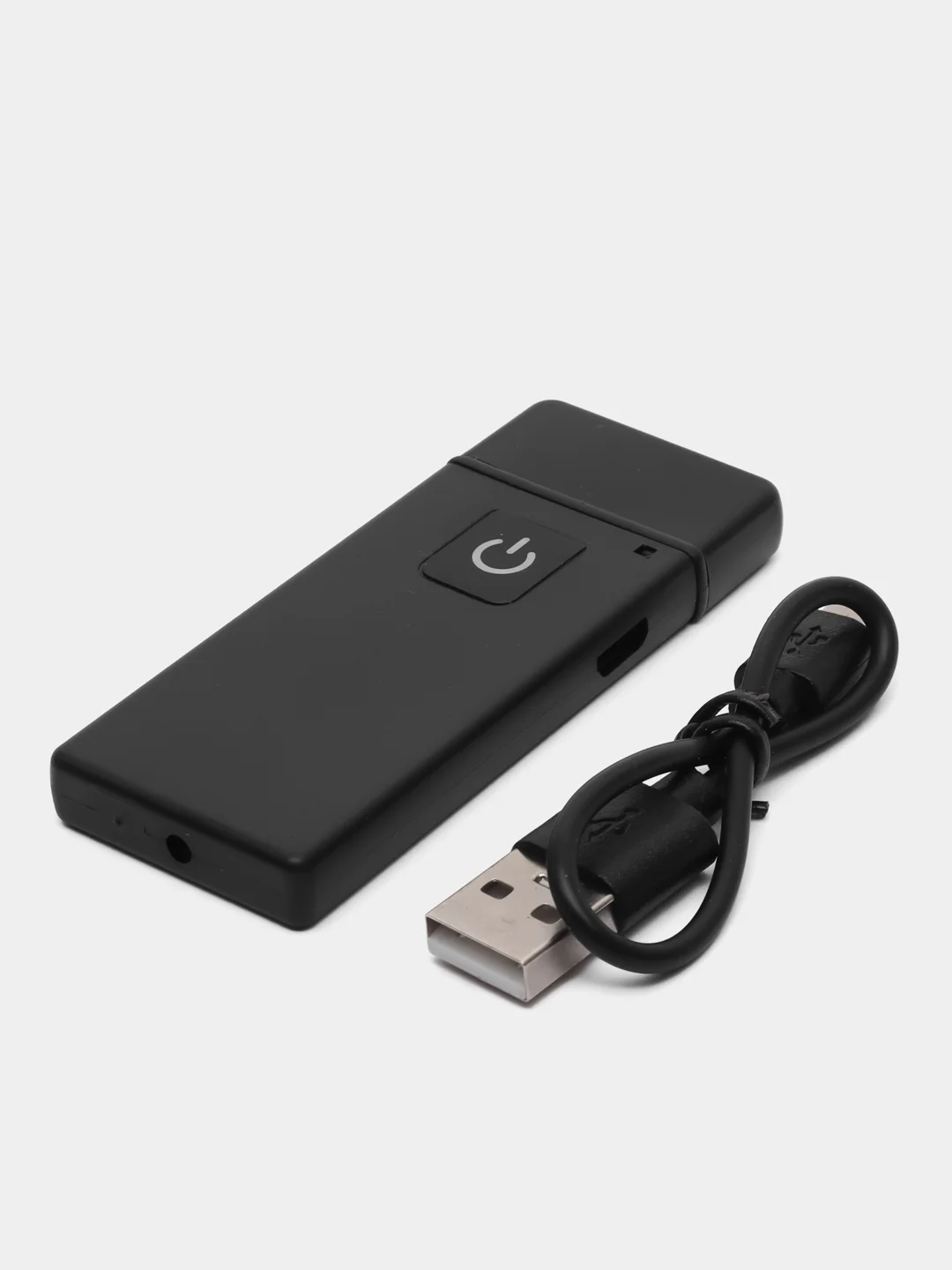 Черный зажигалка электронная USB