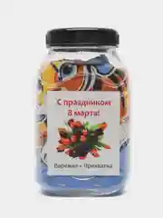 Разноцветный подарочный женский набор на 8 марта: варежки и прихватка