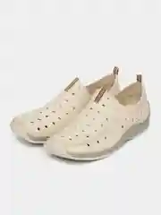 Бежевый мокасины женские Rieker из натуральной кожи