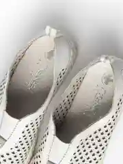 Белый слипоны женские Rieker из натуральной кожи