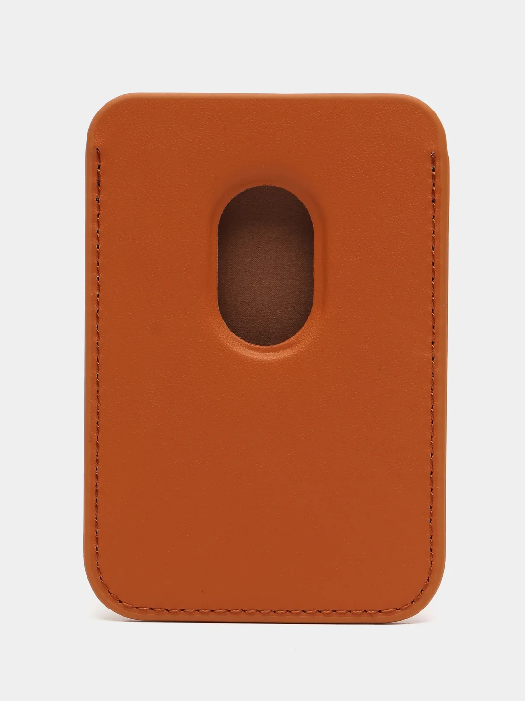 Коричневый кошелёк для карт на магните MagSafe Leather Wallet С АНИМАЦИЕЙ