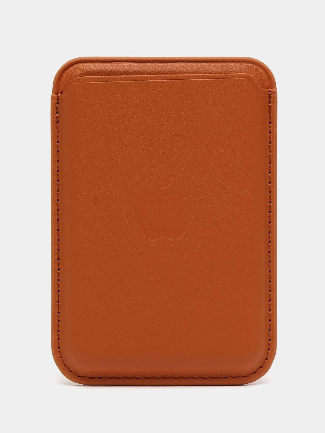 Коричневый кошелёк для карт на магните MagSafe Leather Wallet С АНИМАЦИЕЙ