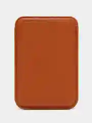Коричневый кошелёк для карт на магните MagSafe Leather Wallet С АНИМАЦИЕЙ