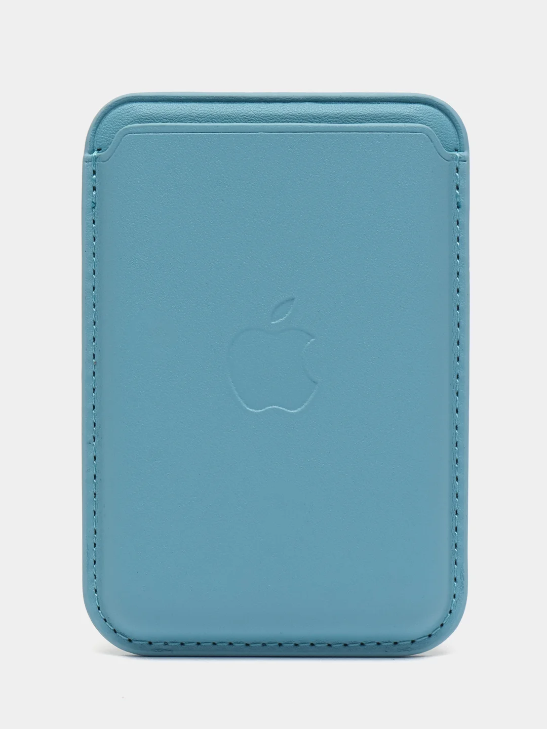 Светло-синий кошелёк для карт на магните MagSafe Leather Wallet С АНИМАЦИЕЙ