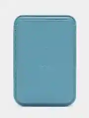 Светло-синий кошелёк для карт на магните MagSafe Leather Wallet С АНИМАЦИЕЙ