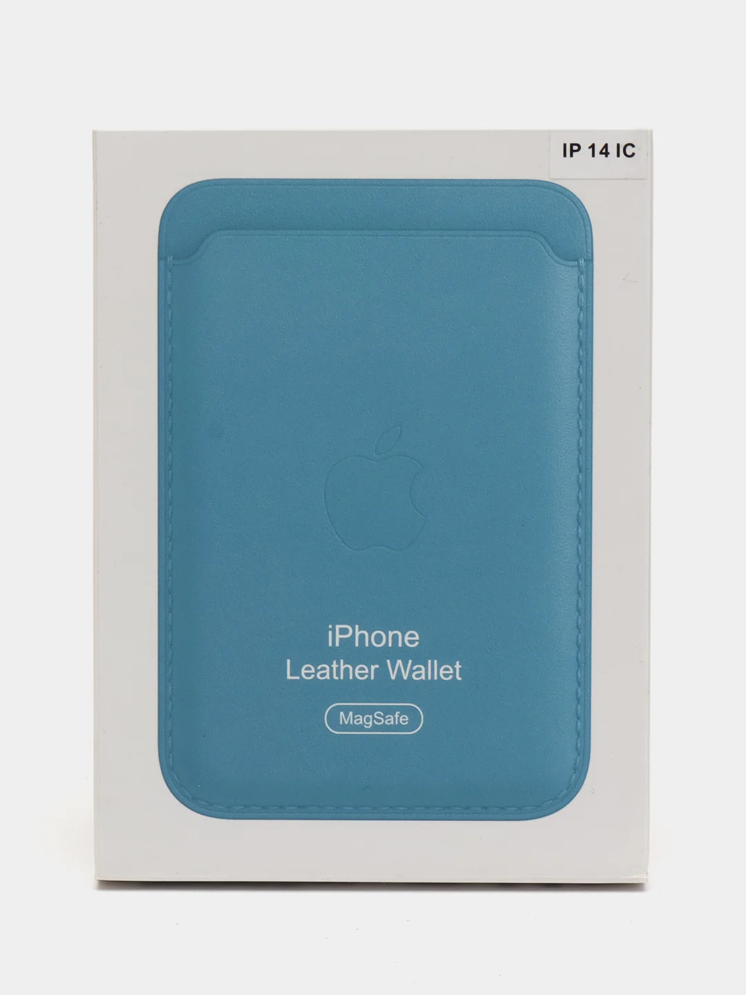 Светло-синий кошелёк для карт на магните MagSafe Leather Wallet С АНИМАЦИЕЙ
