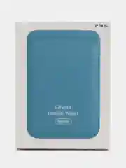 Светло-синий кошелёк для карт на магните MagSafe Leather Wallet С АНИМАЦИЕЙ